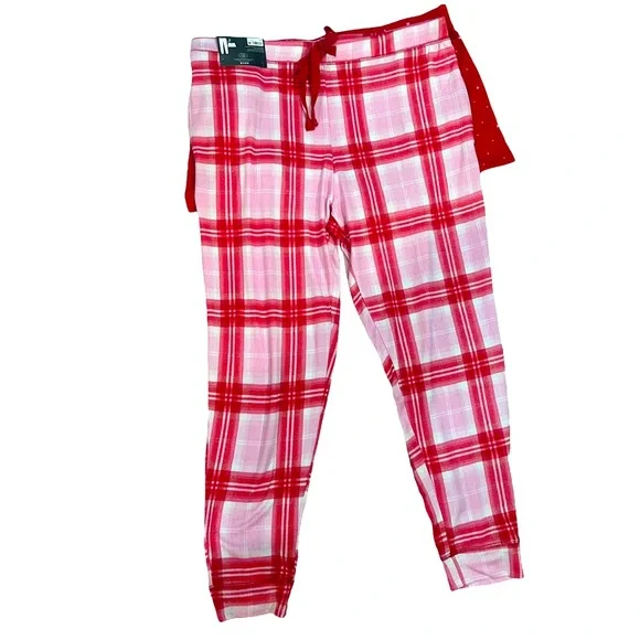 NWT Laura Ashley 3 Piece Pajama Bundle Jogger Pants Shorts Socks - Picture 4 of 6